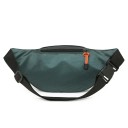 Riñonera unisex 35 x 15 x 5 cm Bolsa impermeable para móvil y documentos Riñonera deportiva multibolsillos Correa resistente Bolsillo con cremallera para hombre y mujer 4