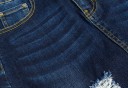 Rippet denimnederdel til kvinder 3
