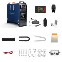 Riscaldatore ad aria a gasolio 420 mm x 410 mm x 155 mm Riscaldatore portatile con display e funzionamento silenzioso per auto, camper e officina 2
