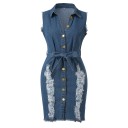 Robe à boutons sans manches A2499 2