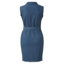 Robe à boutons sans manches A2499 3