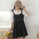 Robe à carreaux à bretelles 3