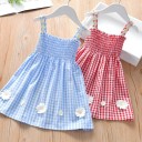 Robe à carreaux pour filles N87 3