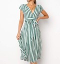 Robe à rayures sans manches pour femmes 3
