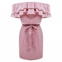 Robe à volants à épaules dénudées 2