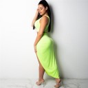 Robe asymétrique à deux pièces 2