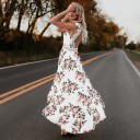Robe asymétrique pour femmes avec fleurs J1075 4