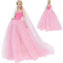 Robe avec traîne pour poupée 4