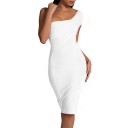 Robe bandage à une épaule 6