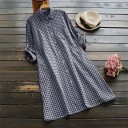Robe chemise à carreaux 2