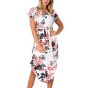 Robe chemise asymétrique pour femmes 3