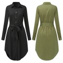 Robe chemise avec nœud 1