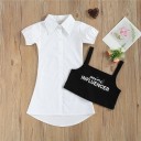 Robe chemise et top pour filles L1502 2