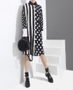 Robe chemise noir et blanc 1