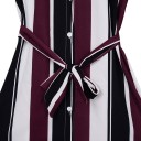 Robe chemise pour femmes - rayée 1