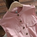 Robe chemise sans manches 5