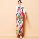 Robe colorée pour femmes avec col 3