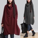 Robe d'automne avec col roulé 1