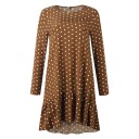 Robe d'automne pour femmes à pois 2