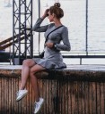 Robe d'automne pour femmes A2800 1
