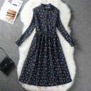 Robe d'automne pour femmes avec col montant 6