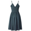Robe d'été à boutons avec nœud 2