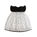 Robe d'été pour fille avec imprimé de cœurs et nœud, avec des manches décoratives et une jupe en tulle pour les plus petits pour l'été, les célébrations et les séances photo 2