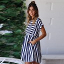 Robe d'été rayée pour femmes 1
