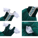 Robe de ballet pour fille avec corsage et manches ballon, polyester et élasthanne, jupe en tulle pour spectacles de danse et récitals 6