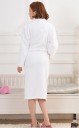 Robe de chambre stylée pour femme - Blanche 1