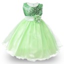 Robe de fille de luxe avec fleur J3238 11
