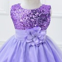 Robe de fille de luxe avec fleur J3238 2