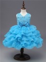 Robe de fille luxueuse - Bleu clair 1