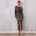 Robe de soirée à manches longues 4