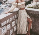 Robe deux pièces avec des fleurs 3