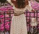 Robe deux pièces avec des fleurs 5
