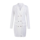 Robe élégante style blazer 1