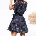 Robe en chiffon à pois pour femmes 2