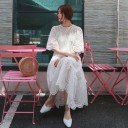 Robe en dentelle ample 3