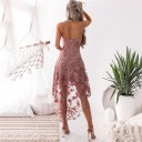 Robe en dentelle rose 2