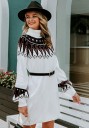 Robe en maille à col roulé et manches longues 5