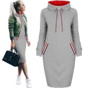 Robe en sweat avec col montant 1