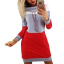 Robe en sweat avec un large col 2