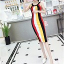 Robe en tricot colorée 2