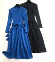 Robe en tricot longue 1