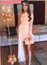 Robe en tulle à une manche 4