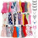 Robe et accessoires pour poupées 20 pièces 2