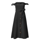 Robe femme à épaules dénudées 7