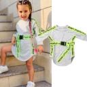 Robe fille avec ceinture L1265 1