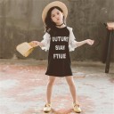 Robe fille avec imprimé N101 12